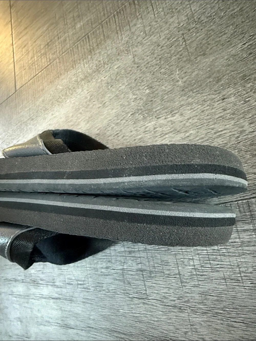 Sanuk Men's Flip Flops Thong Sandals Size 7 Grey Color
